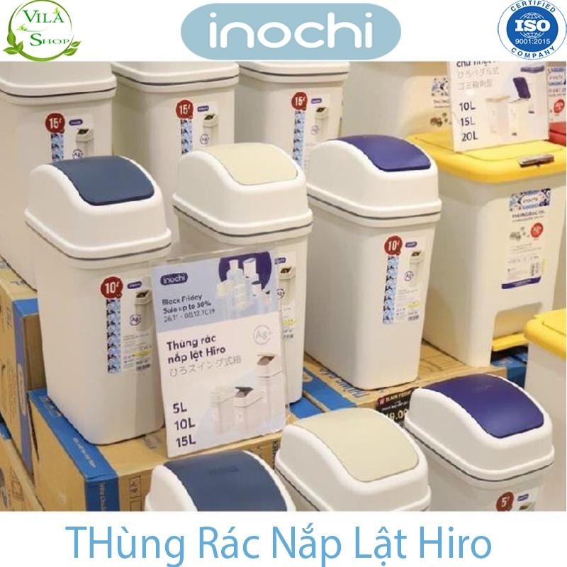 Thùng Đựng Rác, Thùng Rác Nhựa NẮP LẬT Có Lõi - Túi Rác Tự Hủy Inochi , Hàng Xuất Nhật - Châu Âu - EU