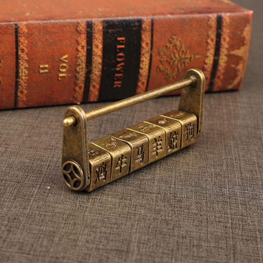 Kẽm Hợp Kim Vintage Mật Khẩu Khóa Móc Đồ Nội Thất Khóa Móc Gài Tủ Khóa Bền