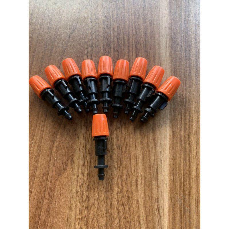 Đầu béc cam +khởi thủy dùng ống 6_8mm phun sương tưới lan, tưới hoa cây cảnh