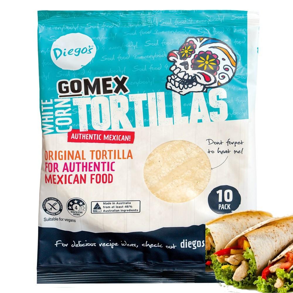 Bánh tráng Tortilla Mexico Bắp túi 280g 10 bánh Mexico Corn Tortillas