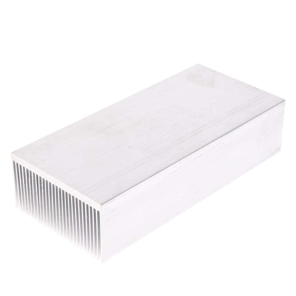 Aluminium Fan Heat Sink LED Fin Transistor Heat Sink 69X37X150mm Silver
