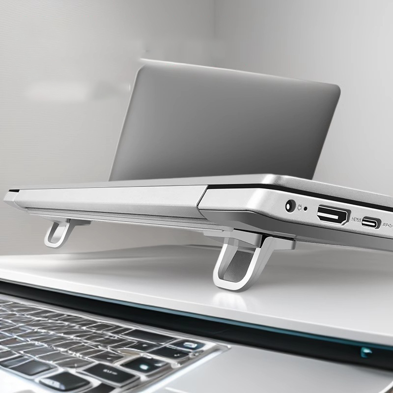 Giá đỡ giá kê tản nhiệt laptop mini siêu mỏng gấp gọn bằng kim loại 2 nấc điều chỉnh- Hàng chính hãng
