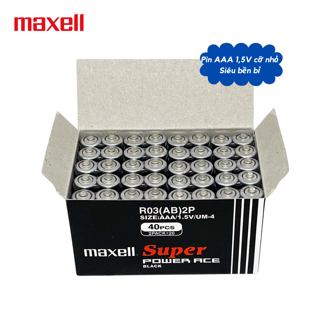 Hộp 40 viên pin Maxell AAA