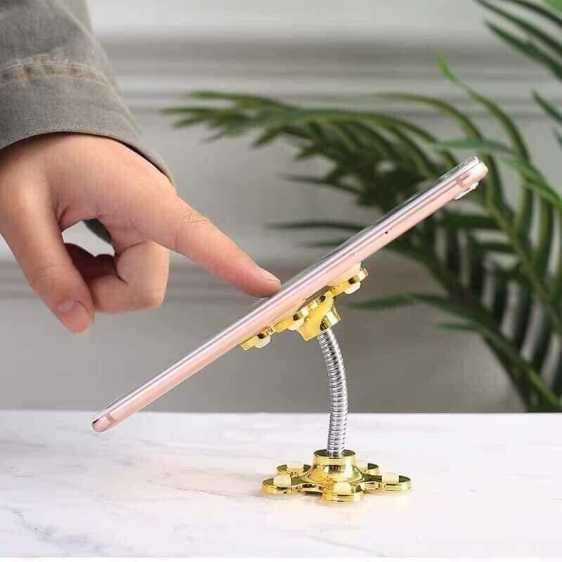 Giá đỡ điện thoại hình bông hoa 2 đầu đế hít