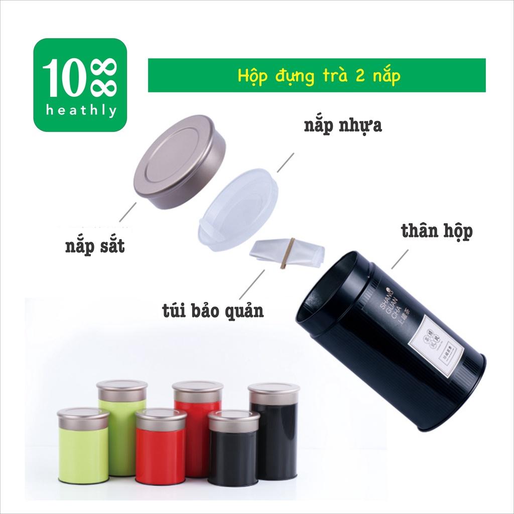 Hộp đựng trà 2 nắp đựng đồ khô, dễ sử dụng - đẹp, cực kín
