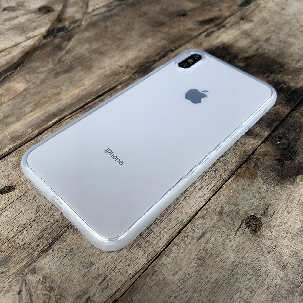 Ốp lưng dẻo cao cấp dành cho iPhone XS MAX - Màu trắng mờ