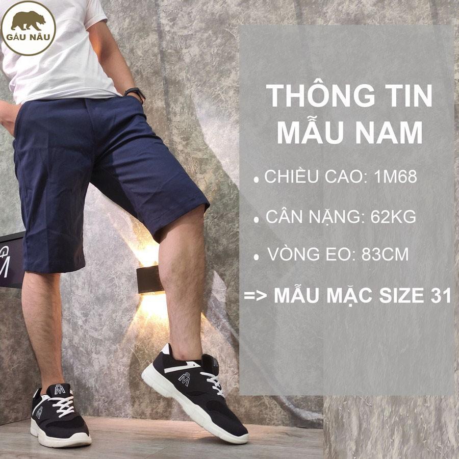 Quần short kaki nam GN181 [ có video ] màu chuẩn đẹp Gấu Nâu