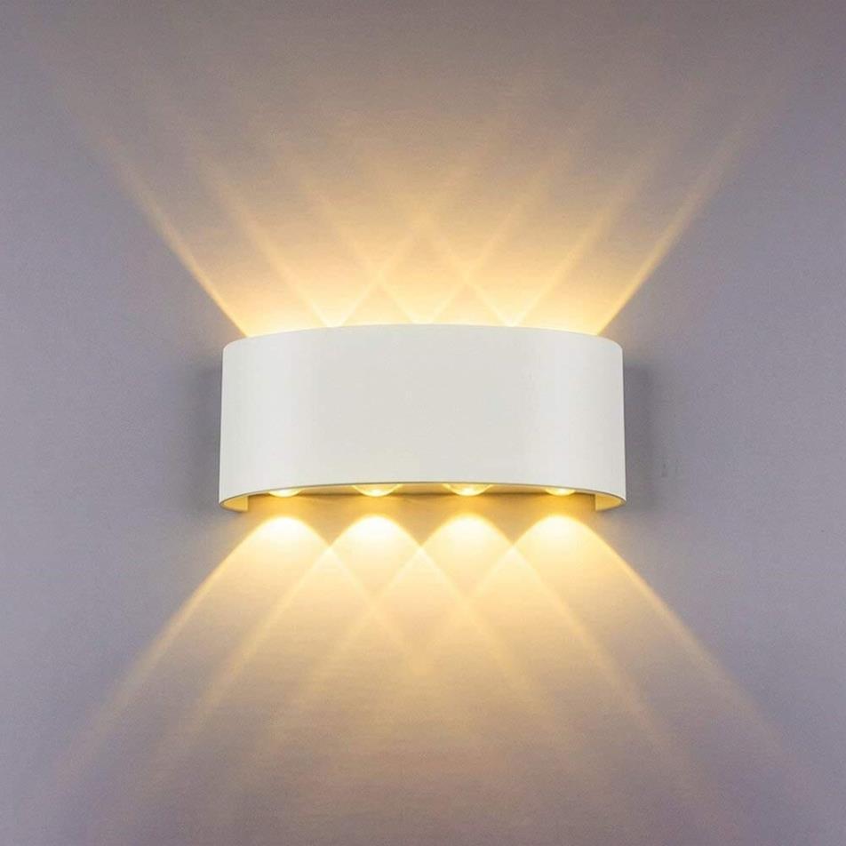Đèn Hắt Tường Led Chiếu Sáng 2 Đầu Ánh Sáng Vàng