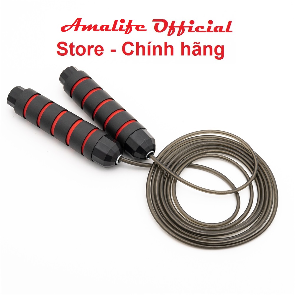 Dây nhảy thể dục có thể điều chỉnh dây, Dây nhảy lõi thép, không bị rối dùng để tập thể dục độ dài 2.9m, hỗ trợ giảm cân – Chính hãng Amalife