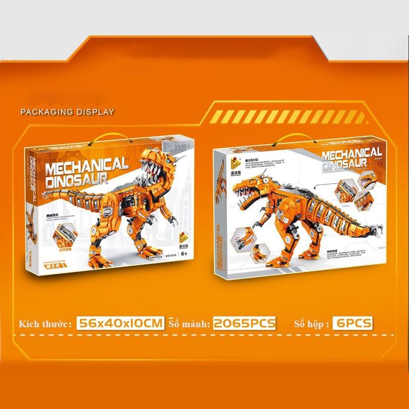 Đồ chơi Lắp ráp Khủng Long máy Spinosaurus, Panlos 611014 Mechanic Dinosaur, Xếp hình thông minh, Mô hình khủng long