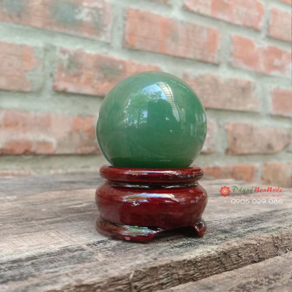 Quả cầu đá thạch anh năng lượng phong thủy thạch anh Aven đường kính 4cm