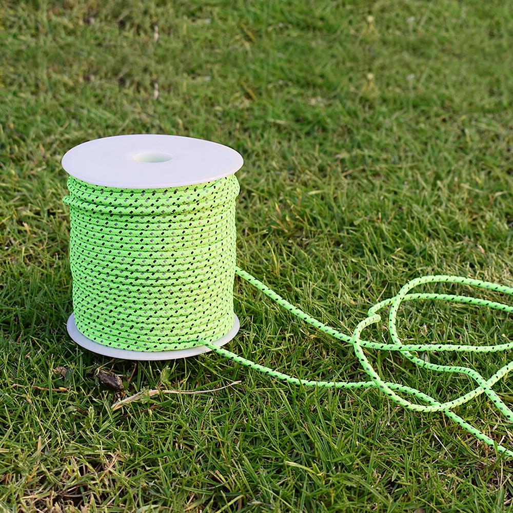 50m Dây Paracord phản quang, buộc bánh răng ngoài trời 1 dùng cho việc dựng lều, túi treo đồ, chèo thuyền, dây sinh tồn, v.v.