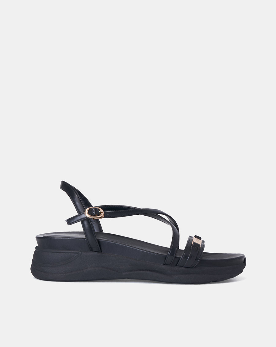 Giày Sandal Nữ 5cm Thời Trang JUNO Thể Thao Quai Mảnh Khoá Trang Trí SD05094