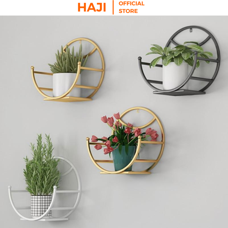 Kệ treo tường bán nguyệt dán tường được xem là đồ nội thất decor nhà cửa xinh xắn thương hiệu HAJI NA16