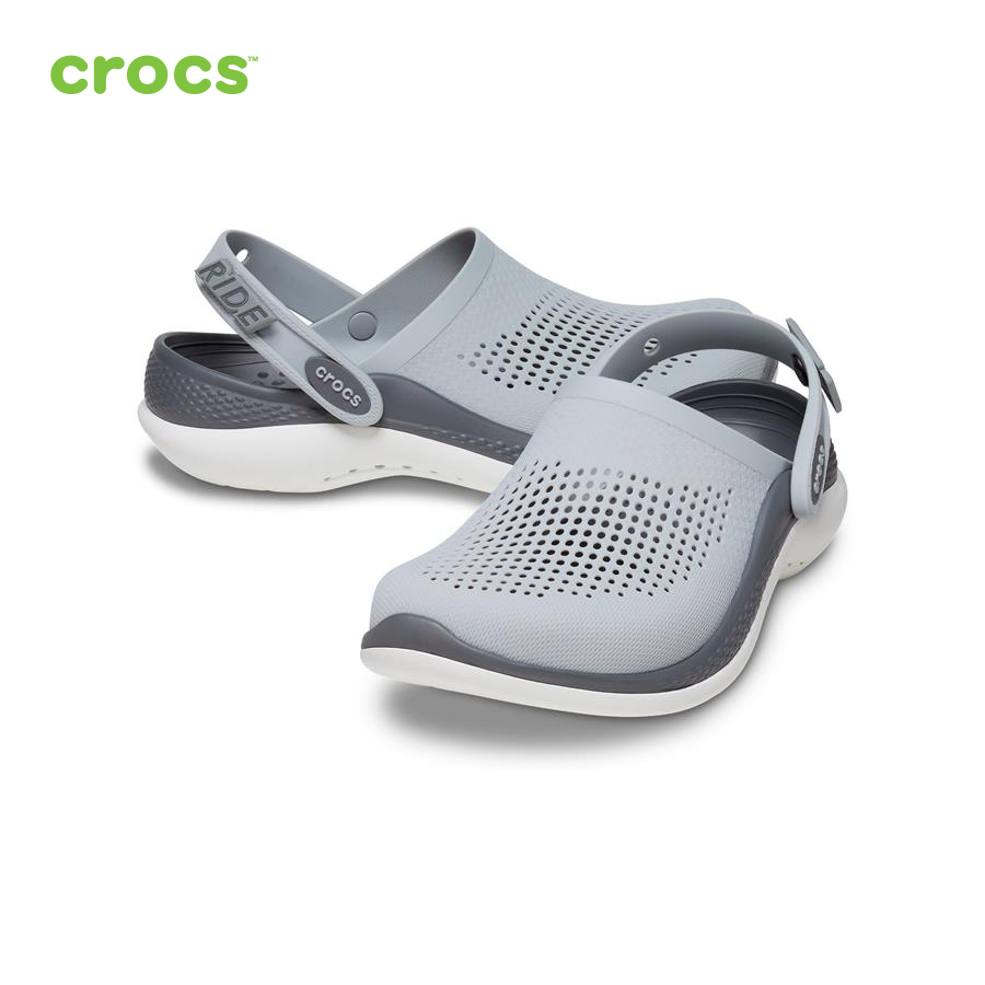 Giày lười nam Crocs LiteRide 360 Clog U Light Grey/Slate Grey - 206708-0DT