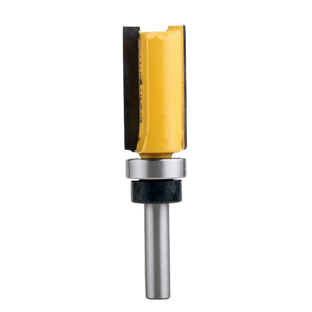 2pcs 8mm Shank CNC Router Bit Tungsten Carbide 1/4" Flush Trim Router
