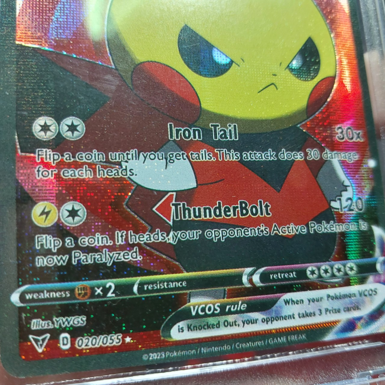 Thẻ Pokemon Jiren đầu trọc Pikachu hóa trang Vmax 1459 d38 24