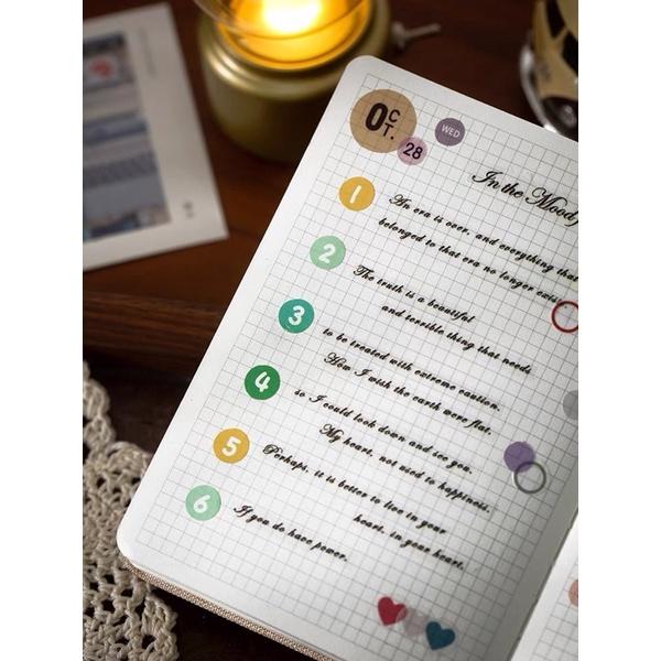 Set 2 tờ stickers chữ dùng để trang trí