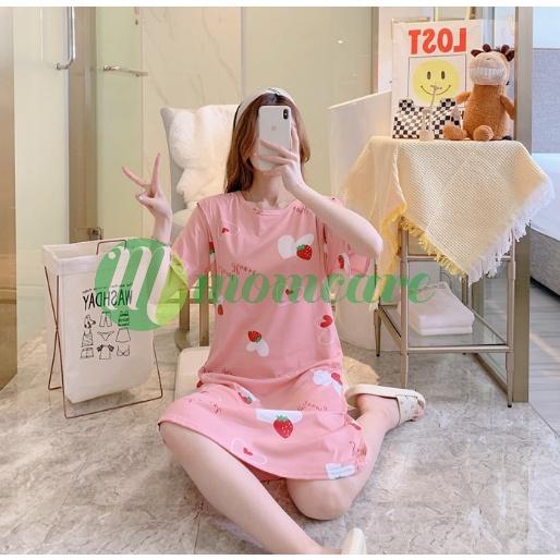 Váy đầm ngủ bầu và sau sinh cho con bú ti - Đồ bầu mặc ở nhà dễ thương - Thời trang bà bầu mùa hè đẹp giá rẻ 2022