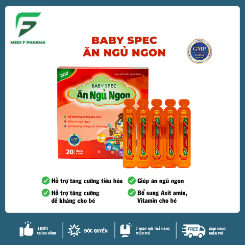 BABY SPEC ĂN NGỦ NGON Hỗ trợ tăng cường tiêu hóa