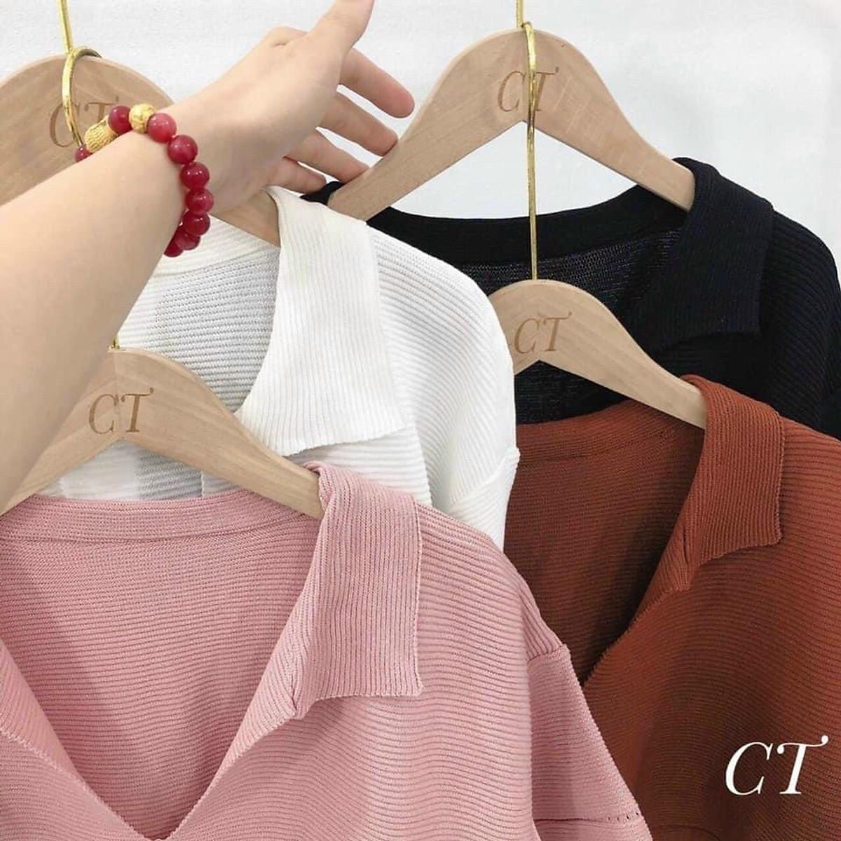 Áo Croptop Dệt Kim Tay Ngắn Thiết Kế Cổ Chữ V Quyến Rũ Xinh Xắn Cho Nữ