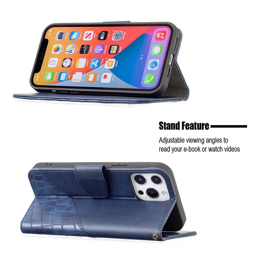 Ốp lưng điện thoại dạng ví da lật dành cho Apple iPhone 13 Pro Max 13 Mini