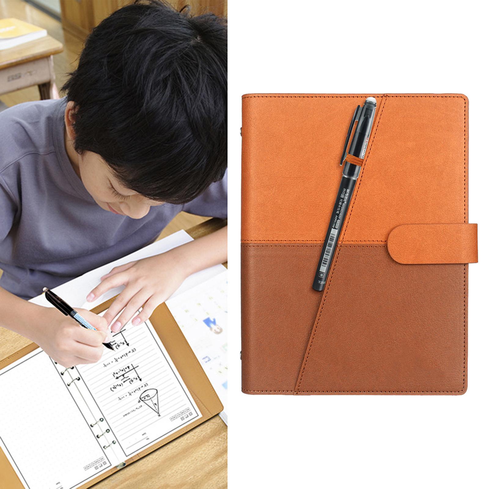 2pcs PU Leather Erasable Notebook with Pen Smart for Journal Business
