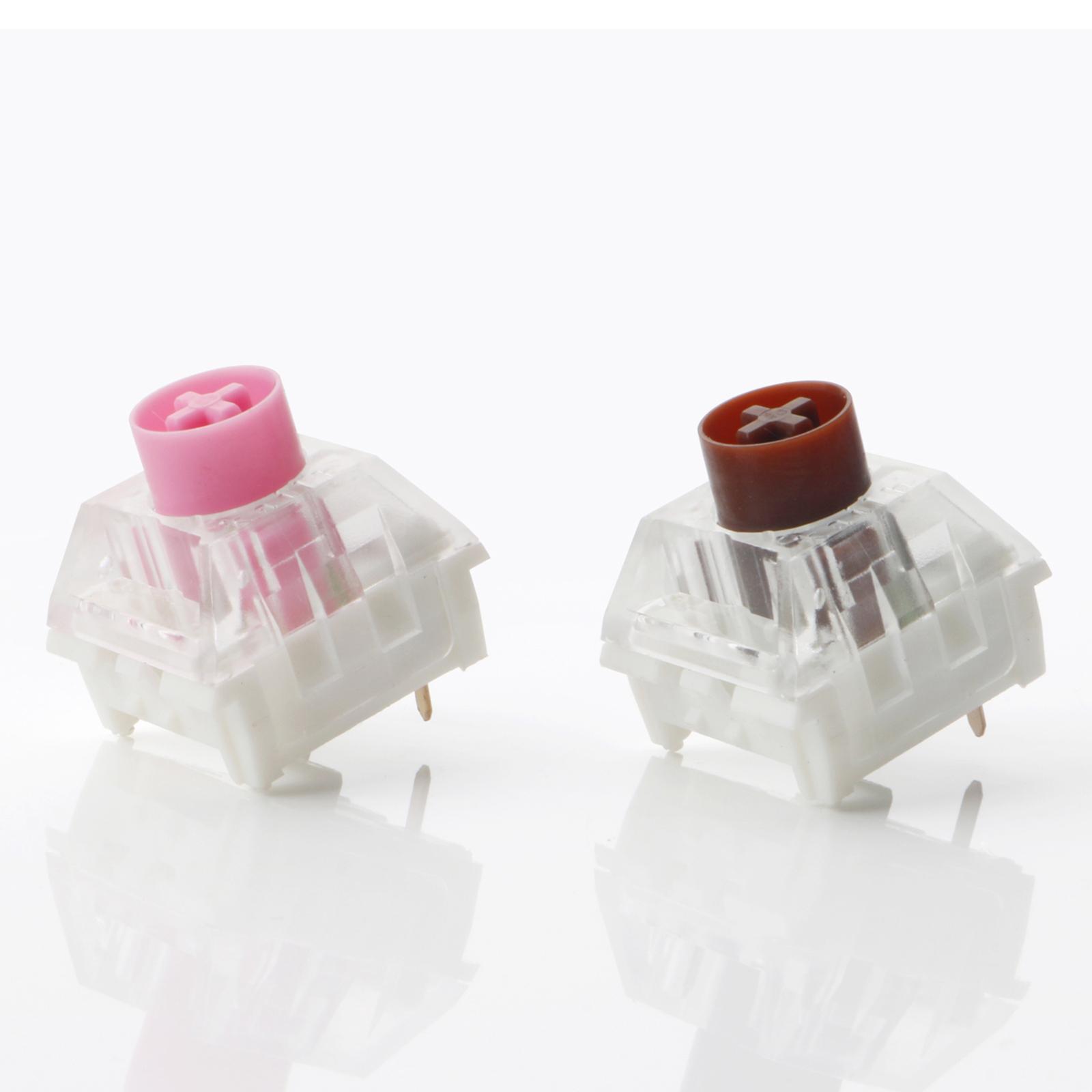 5Pcs Box Switches for Swappable Mechanical Gaming Keyboards, Plate mounted 3