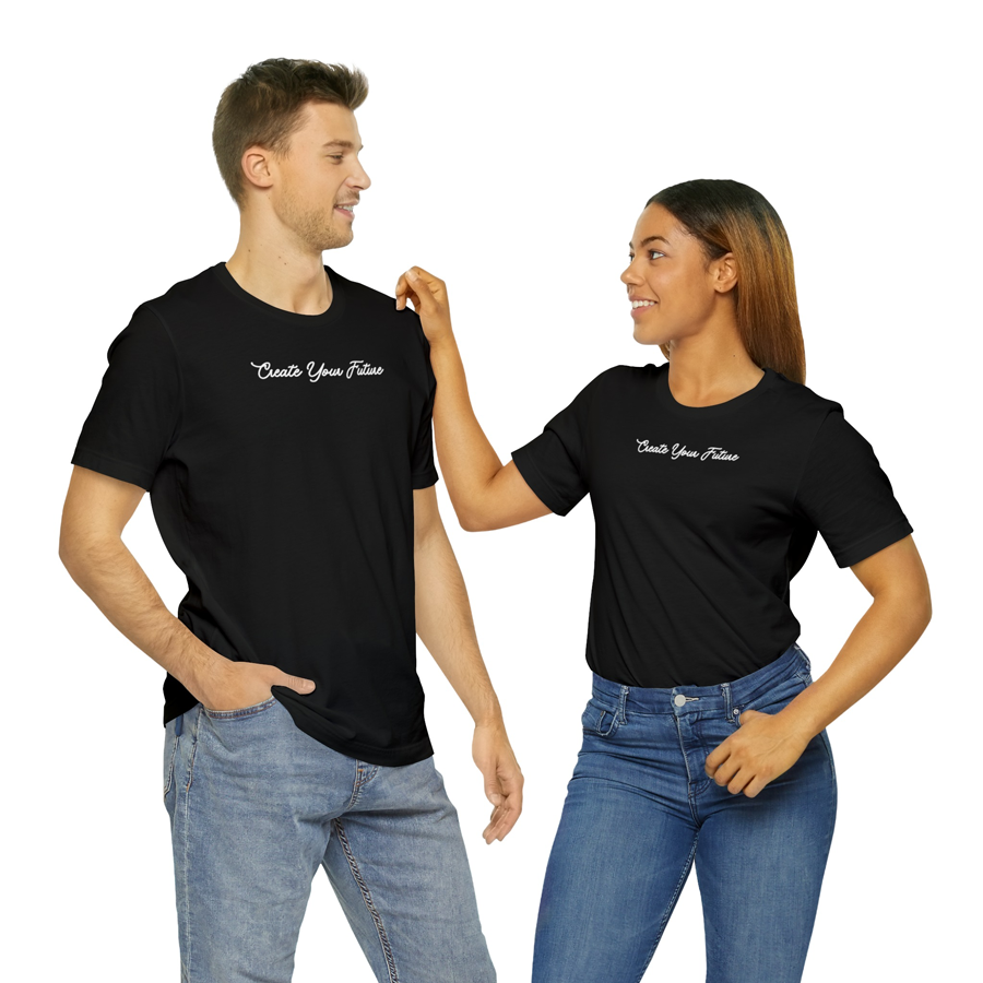 Áo Thun Nữ Màu Đen Form Basic In Chữ Thiết Kế Create Your Future Local Brand DLX Áo Phông Nữ Đẹp