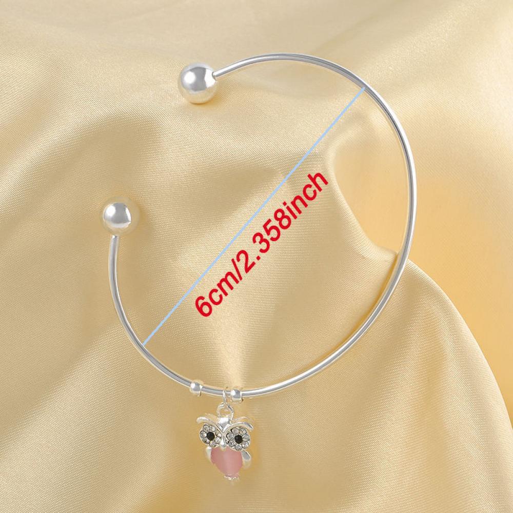 Vòng tay nữ mặt hình con cú đính đá phukienshop