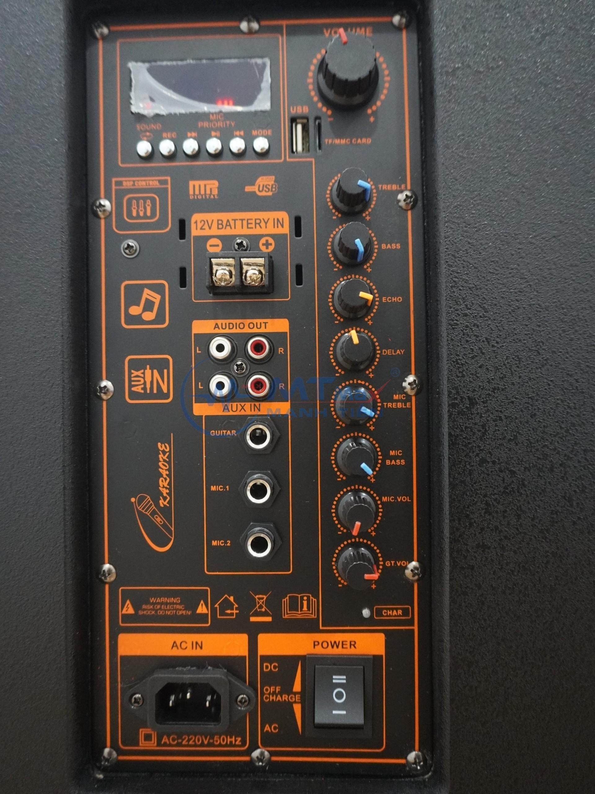 Loa Kéo Di Động BK33 Mini (Bass 30, 3 Đường Tiếng) NEW Công suất 600w dùng cho karaoke gia đình hội họp dám tiệc âm thanh lớn tặng kèm 2 mic cap cấp uhf