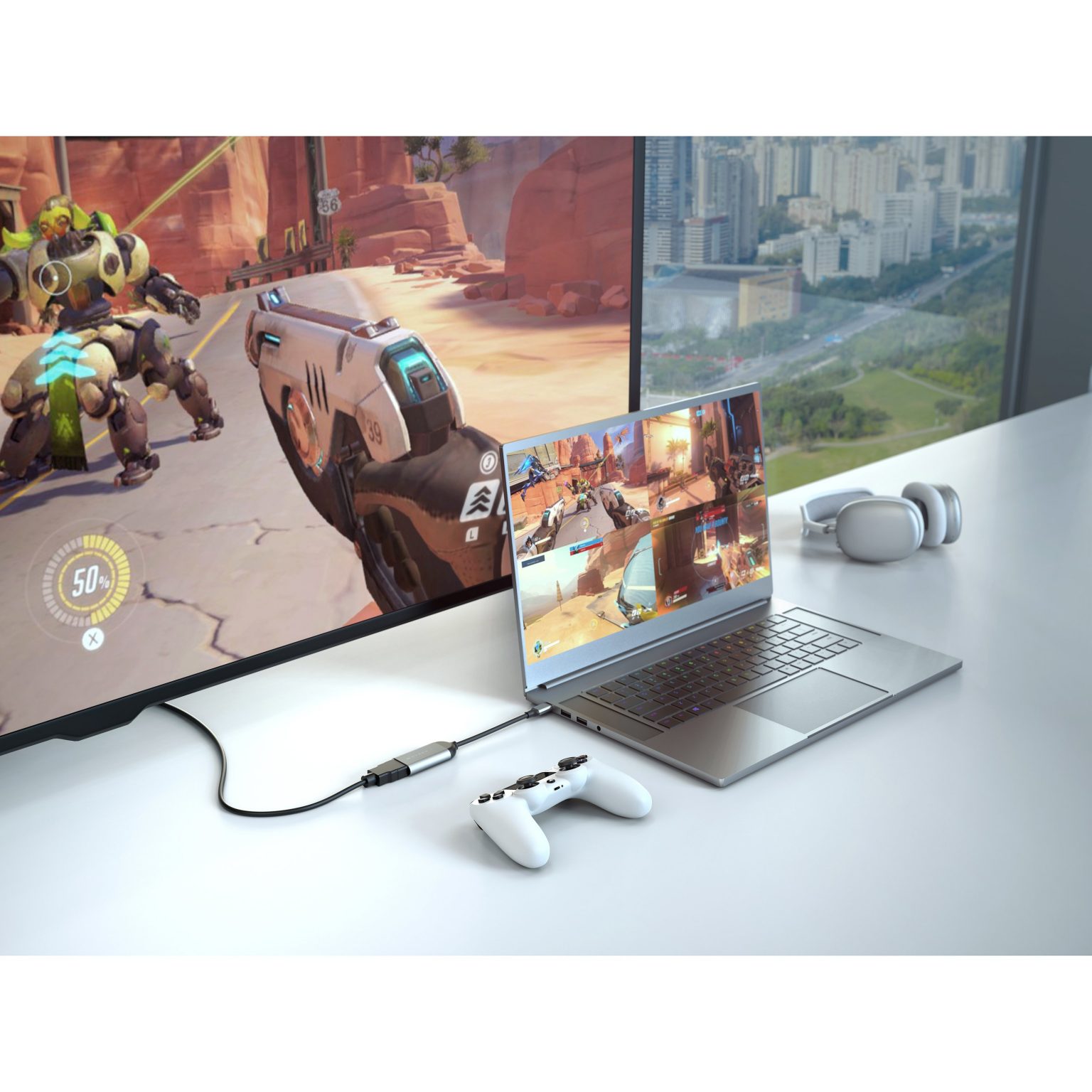 Cổng Chuyển HyperDrive USB-C HDMI 8K 60HZ / 4K 144Hz Đầu Tiên Và Nhỏ Gọn Nhất Thế Giới - Hàng Chính Hãng