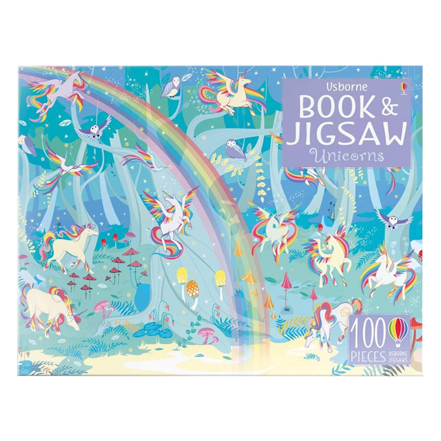 Usborne Unicorns Sticker Book and Jigsaw Unicorns