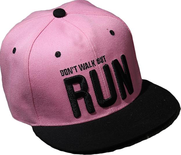 Mũ nón lưỡi chai snapback nữ chữ RUN SB35