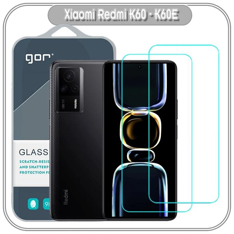 Bộ 2 miếng kính cường lực Gor trong suốt cho Xiaomi Redmi K60 - K60 Pro - K60E - hàng nhập khẩu