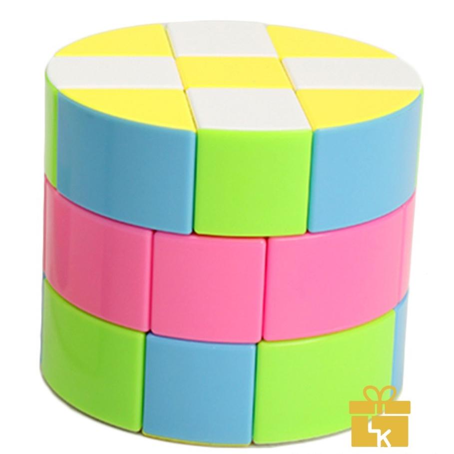 Rubik Biến Thể Cylinder Rubik Z-Cube Cloud 3-layer Cylinder Stickerless