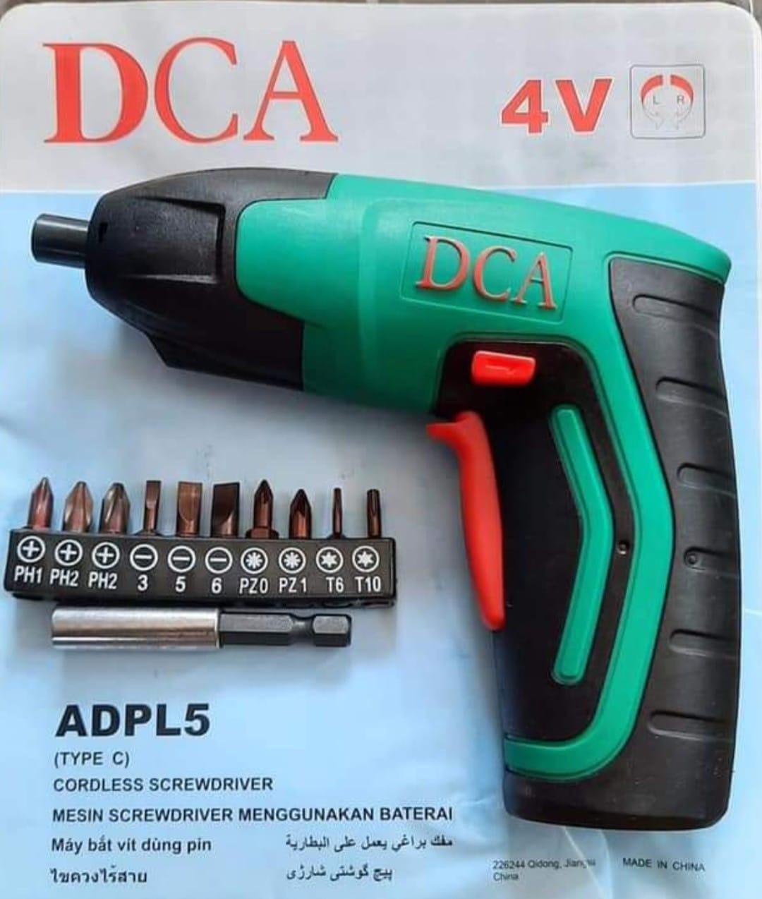 MÁY VẶN VÍT DÙNG PIN 4V 5MM DCA ADPL5 - HÀNG CHÍNH HÃNG