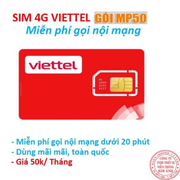 Bao chặn , Sim nghe gọi mãi mãi VIETTEL gọi rẻ Gói MP50 Miễn phí các cuộc gọi dưới 20 phút chỉ 50k/tháng, Hàng chính hãng