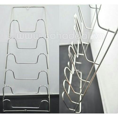 Kệ để vung inox 304 hàng chuẩn gắn tường hoặc gắn trong tủ bếp, hàng loại 1 inox dày dặn chắc chắn.