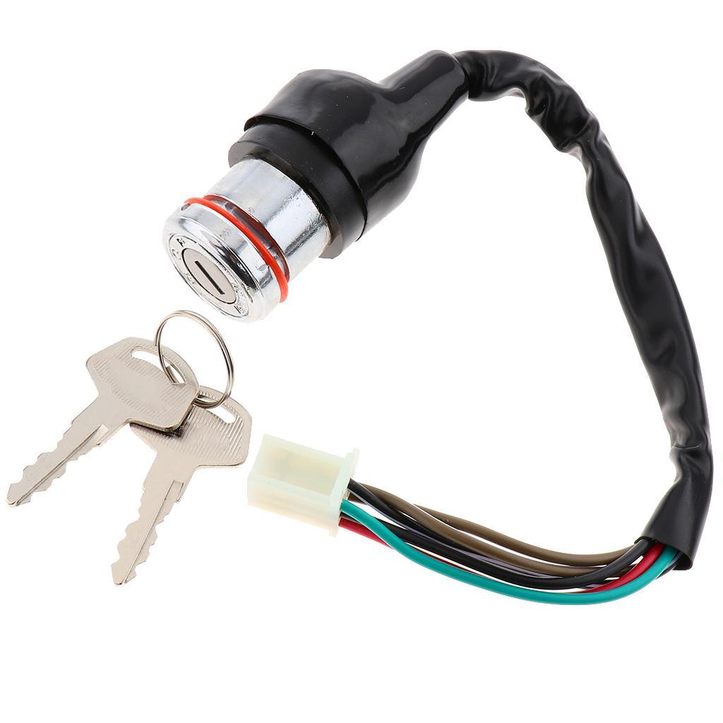 2X  Ignition Switch Key Assembly for for Suzuki  125 Scooter