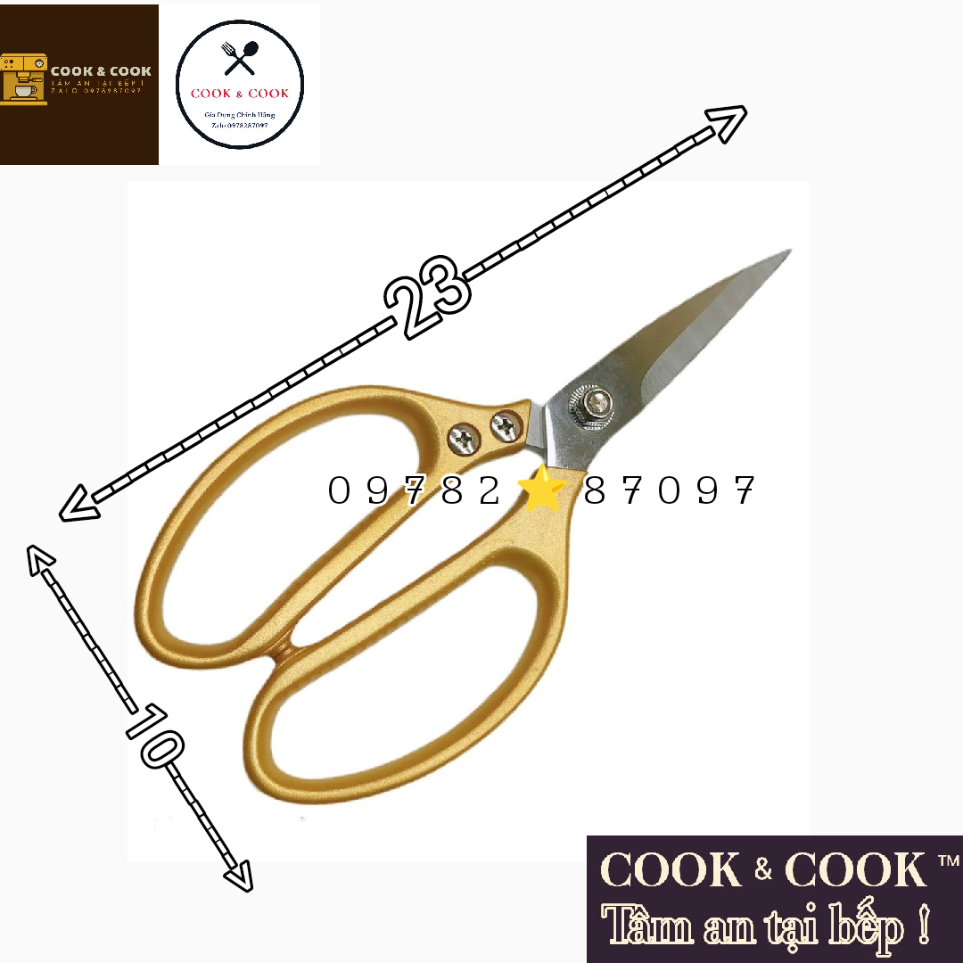 Kéo làm bếp inox đa năng cao cấp kéo cắt xương, gà, cá, vải và thực phẩm
