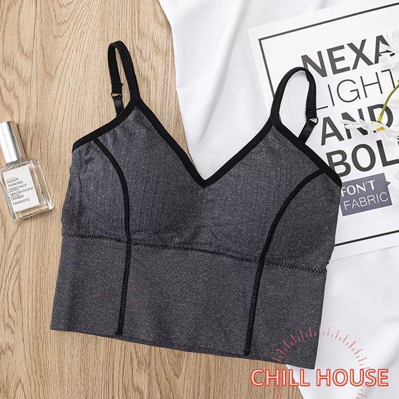 SIÊU PHẨM-ÁO BRA chiết -áo tập khoét LƯNG SÂU CROPTOP TẠO EO - CHILLHOUSE