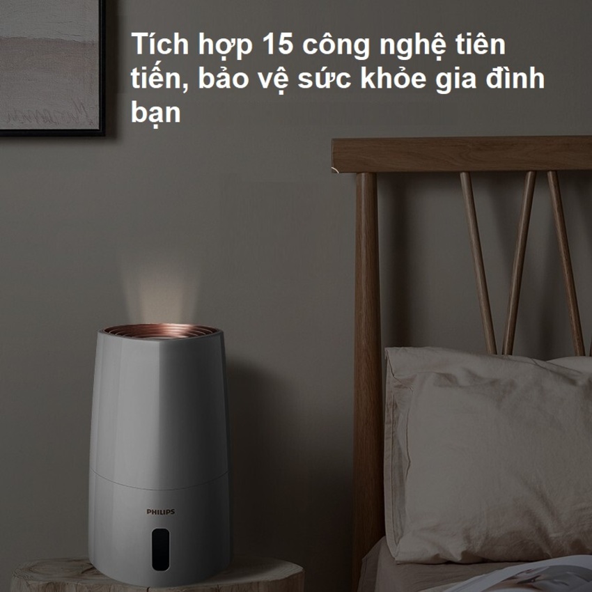 Máy tạo độ ẩm cao cấp Philips công nghệ NanoCloud HU3916/00 - Hàng Chính Hãng