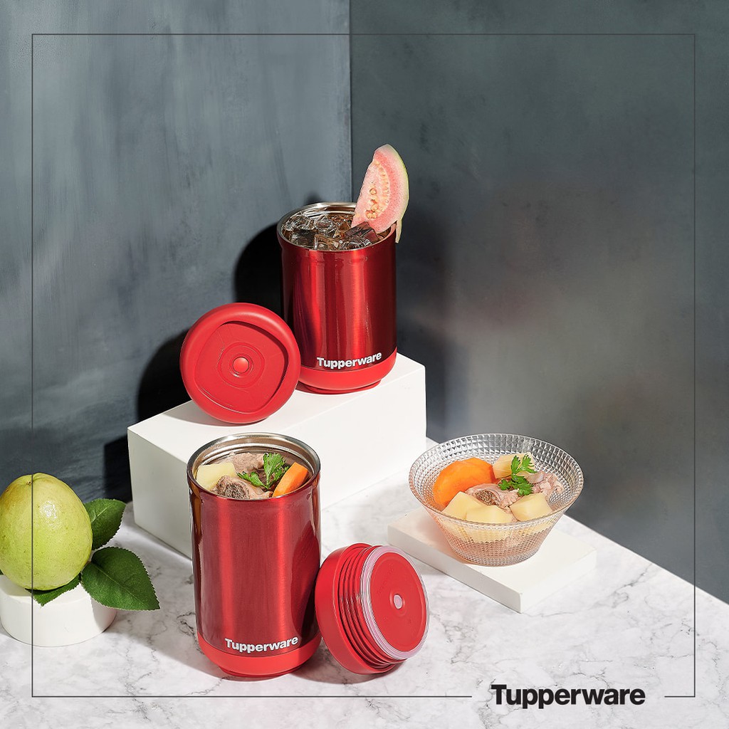 Bộ Hộp Giữ Nhiệt Stacking Thermal Set 2 Tupperware, Bình Giữ Nhiệt Nóng Lạnh