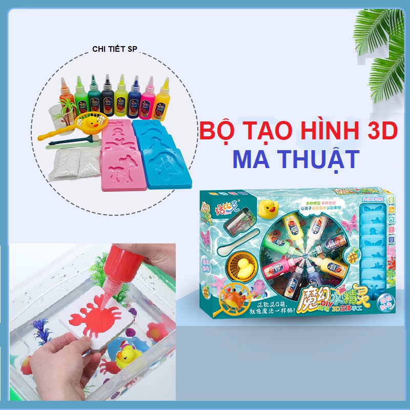 Đồ chơi tạo hình nước 3D ma thuật cho bé thỏa sức sáng tạo, quà tặng sinh nhật cho bé