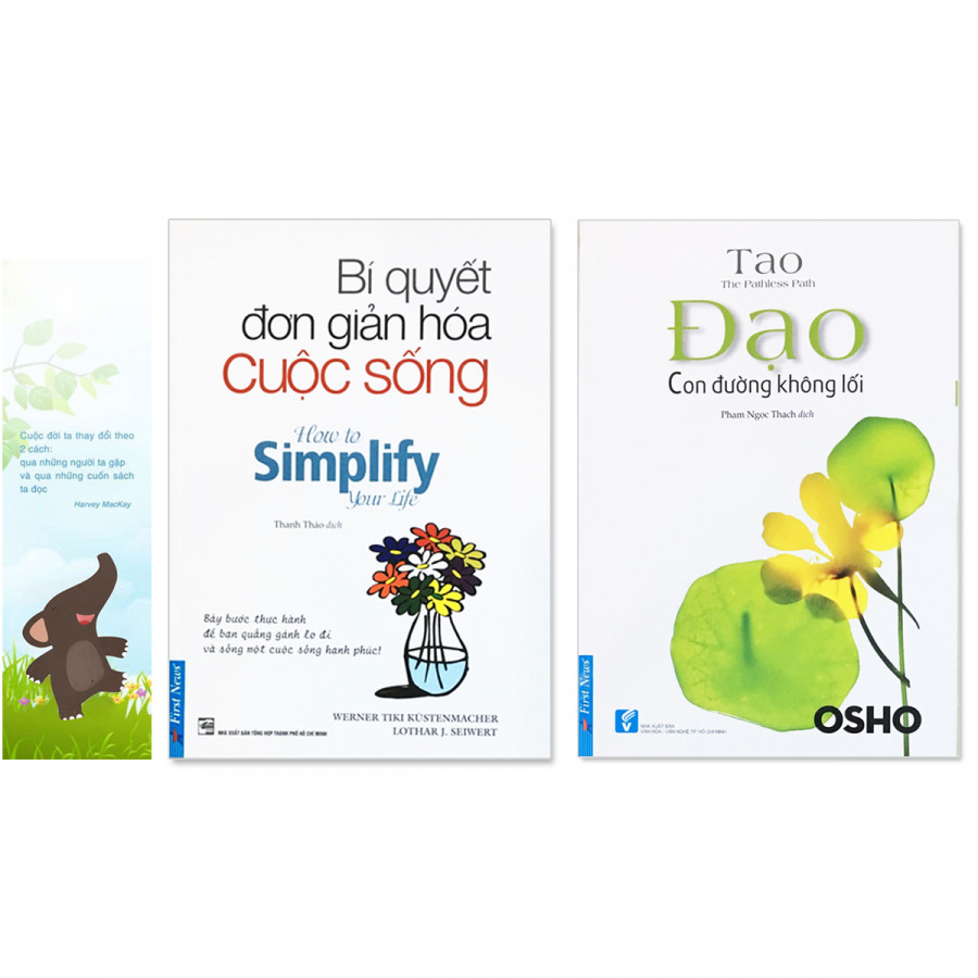 Combo 2 cuốn: Bí Quyết Đơn Giản Hóa Cuộc Sống, Đạo - Con Đường Không Lối (Tặng kèm bookmark danh ngôn hình voi