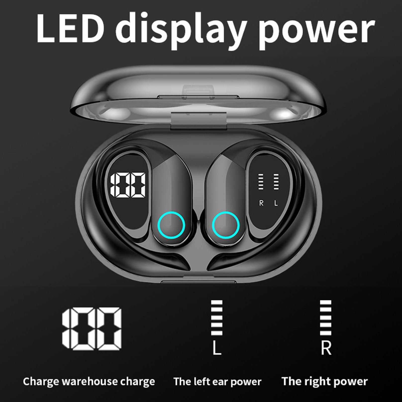 True W Stereo Earphones Hanging Ear Noise Reduction Headset for Running