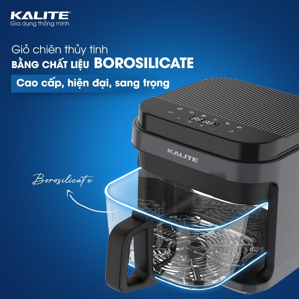 Nồi Chiên Không Dầu Kalite KL6000, Khay Nướng Thủy Tinh 6.0Lit - Điều Khiển Cảm Ứng, Hàng Chính Hãng