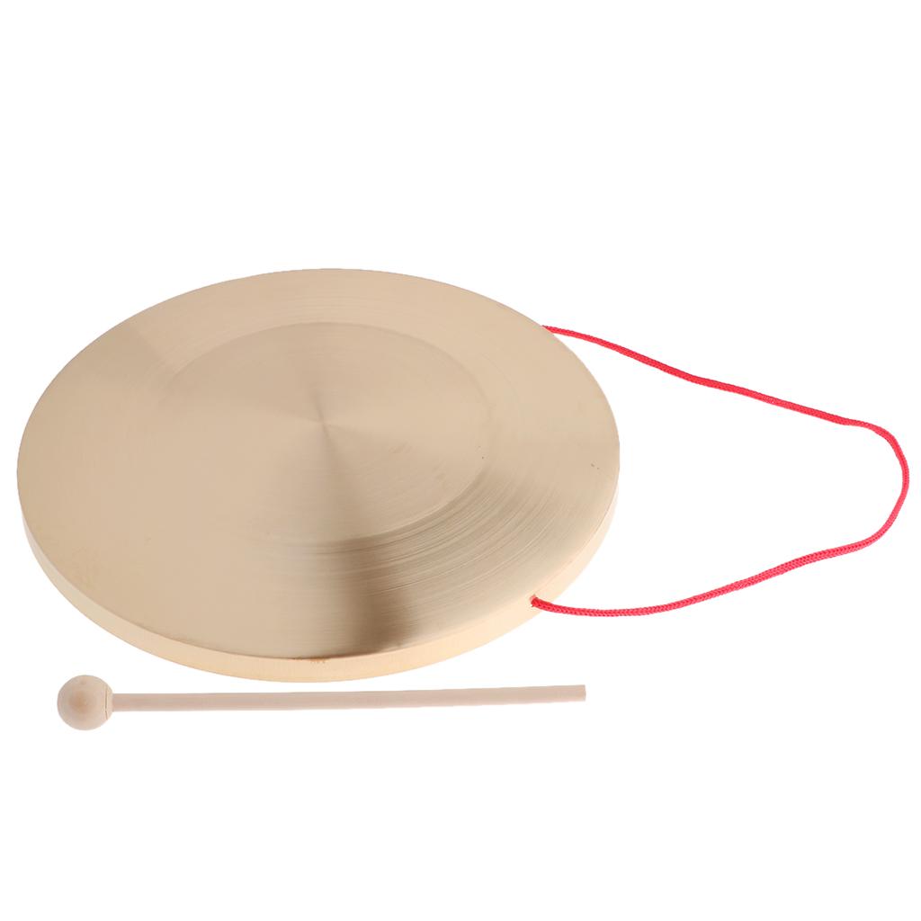 Sunnimix Tay Kim Loại Công Nhạc Cụ Truyền Thống Cái Chập Chả Có Vòng Chơi Búa 30 Cm