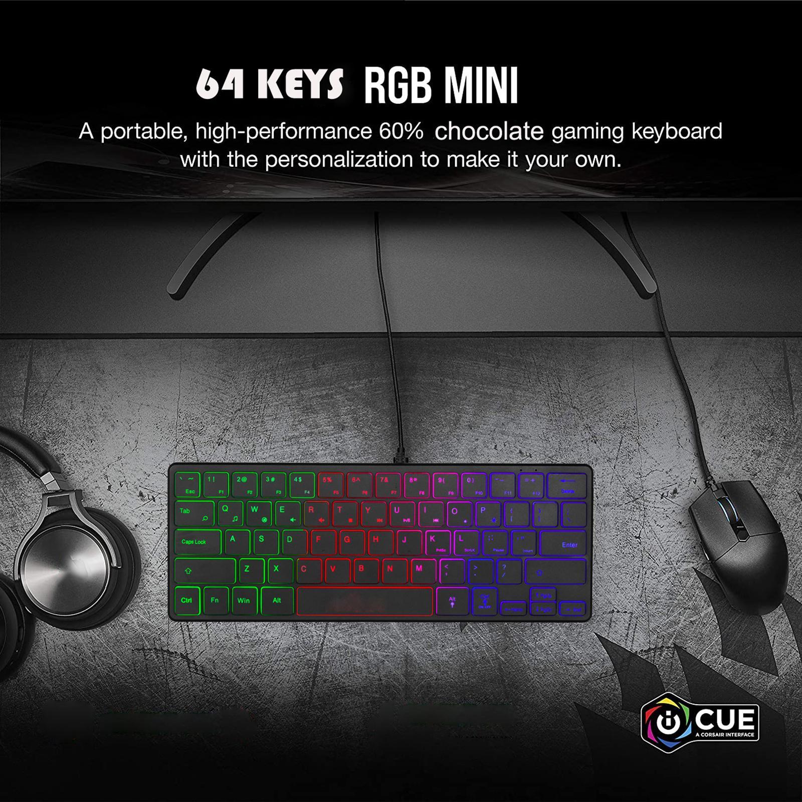 Gaming Keyboard Mini Compact USB Illuminated Windows